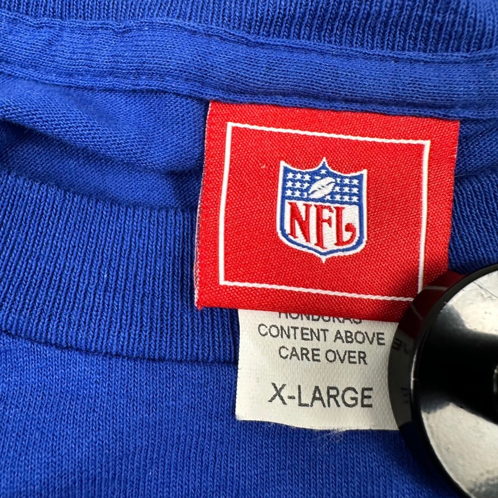 Vintage NFL New York Giants T-Shirt Mens XL 2003 Y2K Royal Blue Embroidered - Picture 8 of 12